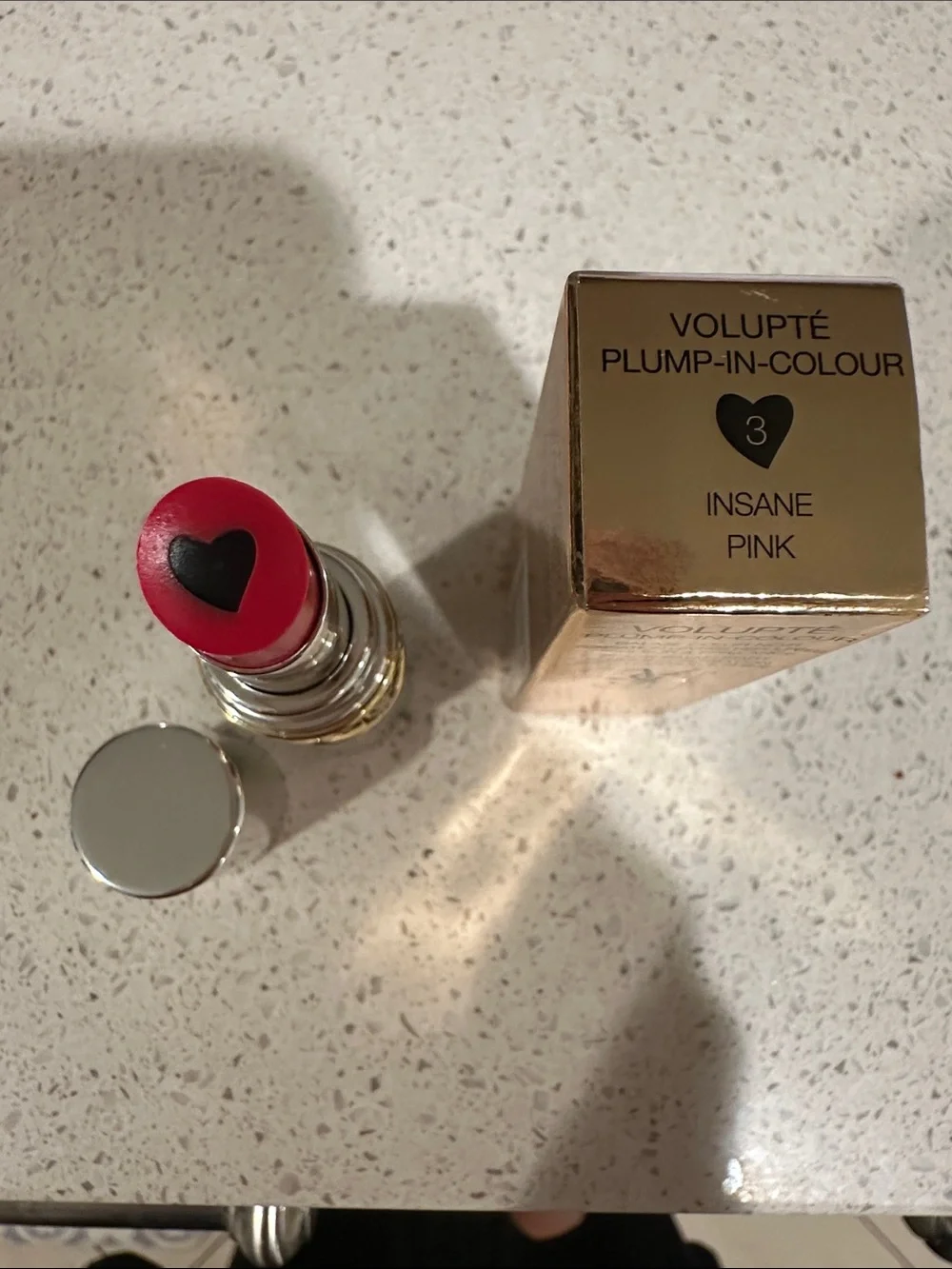 BNIB Yves Saint Laurent Volupte Plump-in-Color Plumping Lip Balm~Insane Pink (3)